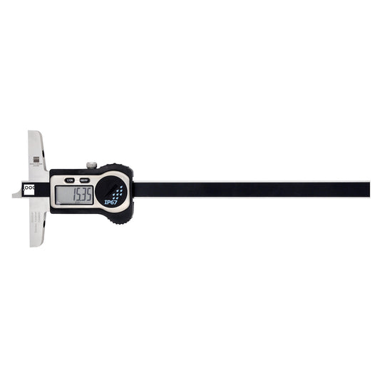 8in. Digital Depth Caliper IP67 on white background