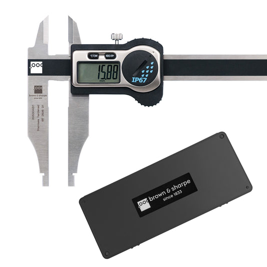 8in. Digital Workshop Caliper IP67 with External Jaws on white background