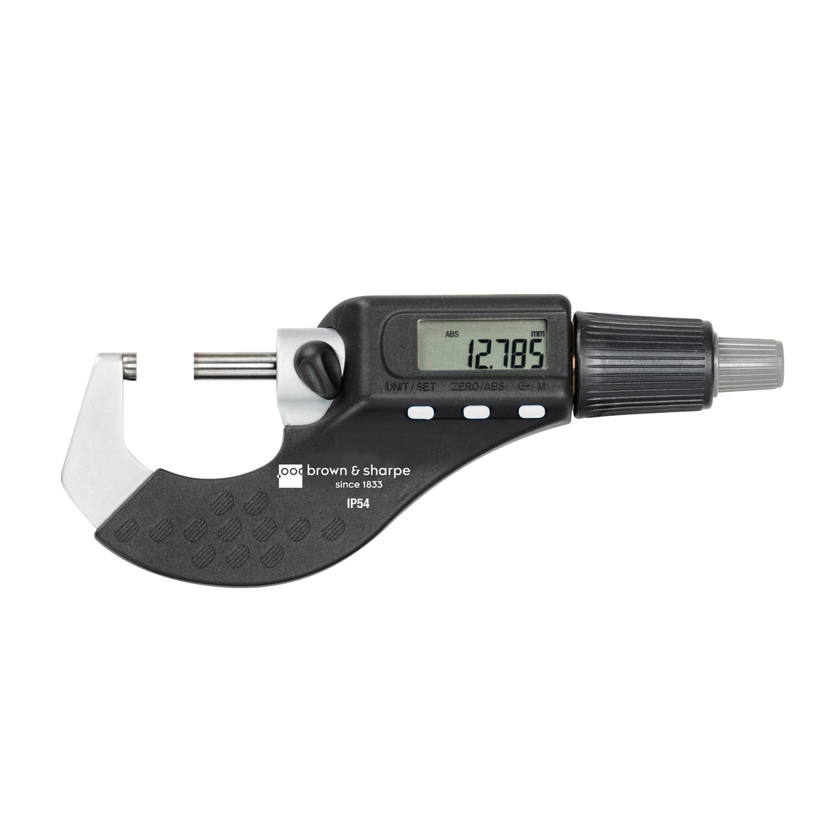 0-1.2 in. / 0-30 mm Digital Outside Micrometer With Two Spherical Measuring Faces on white background