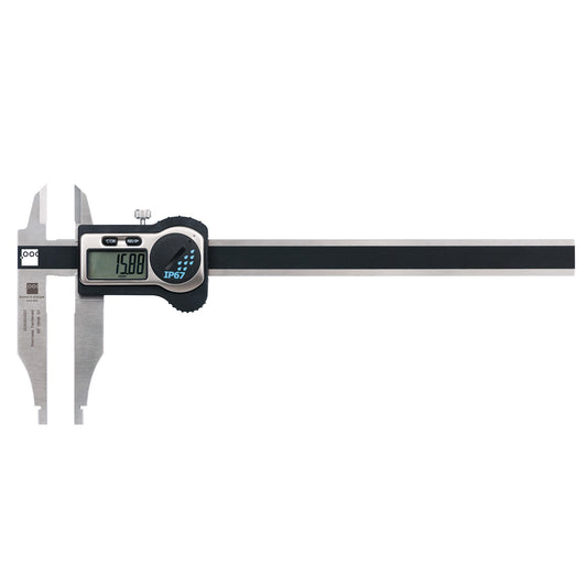 8in. Digital Workshop Caliper IP67, External Jaws on white background