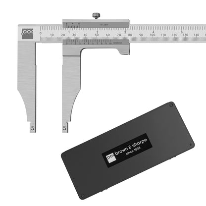 8in./12in./20in. Range Vernier Workshop Caliper with 1/128" Graduation on white background