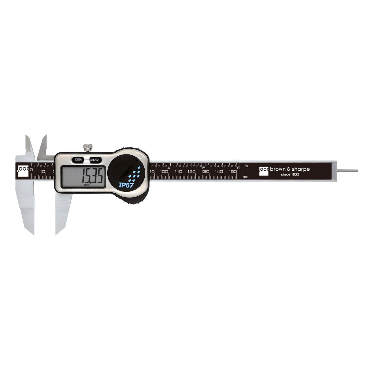6in./8in./12in. Range Ultra Digital Caliper IP67 on white background