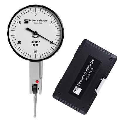 Ruby Bearings Horizontal Dial Lever Indicator,0.03‑inch range,0.0005‑inch graduation,product photo on white background